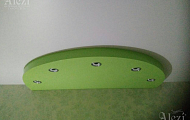Двухуровневый потолок с зелёной выемкой