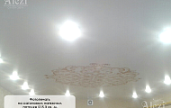 Купить натяжной сатиновый потолок с фотопечатью